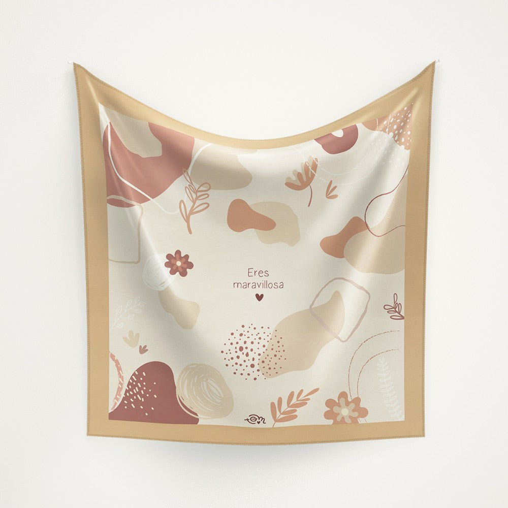 Pañuelo 90x90 ERES MARAVILLOSA - The Great Moustache