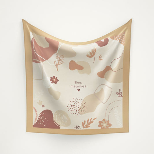 Pañuelo 90x90 ERES MARAVILLOSA - The Great Moustache