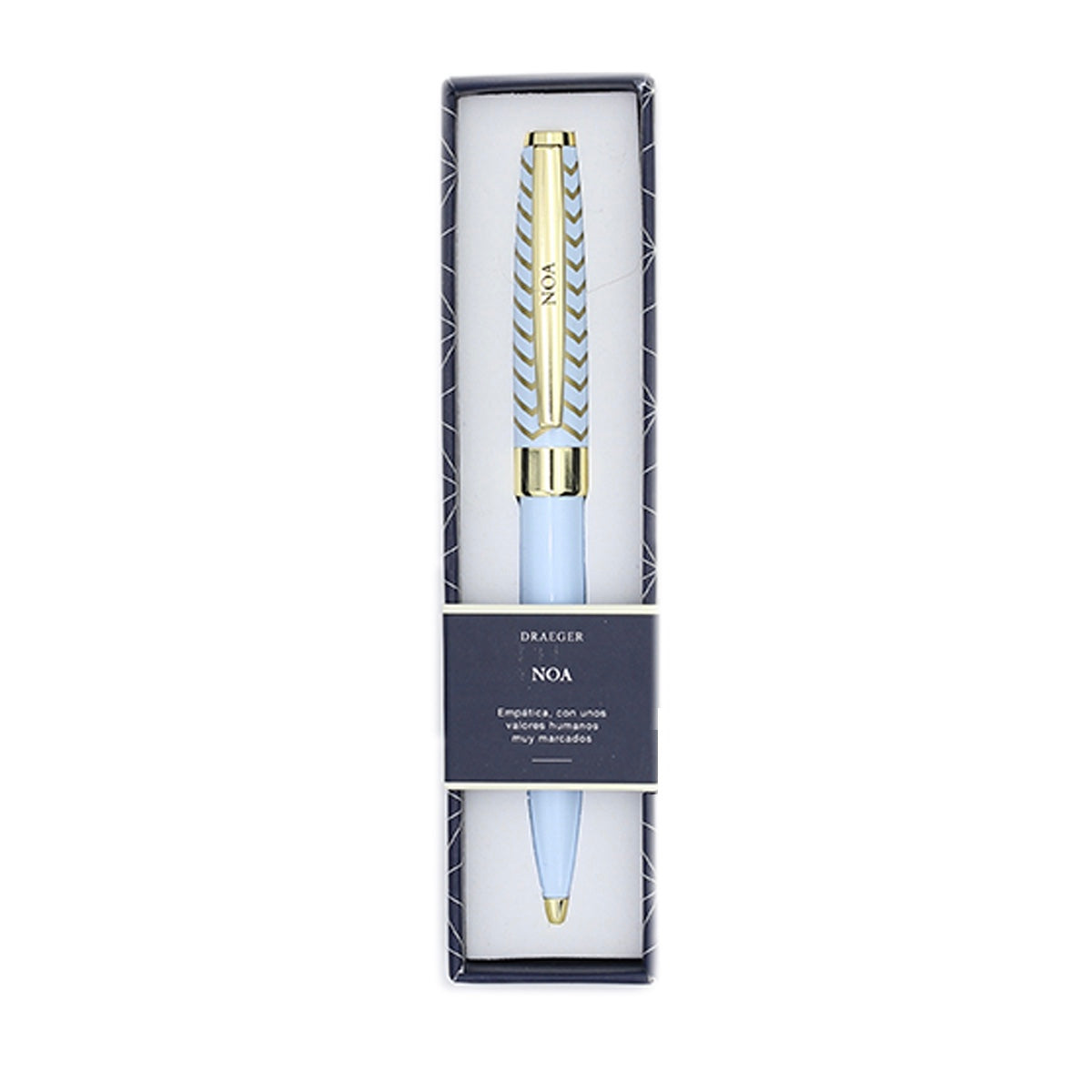 Bolígrafo NOA Azul Pastel y Dorado - DRAEGER