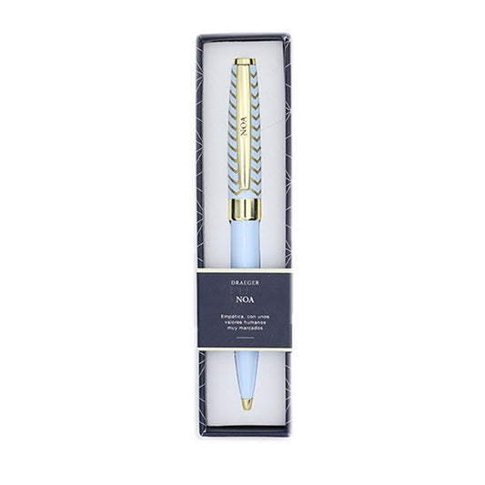 Bolígrafo NOA Azul Pastel y Dorado - DRAEGER