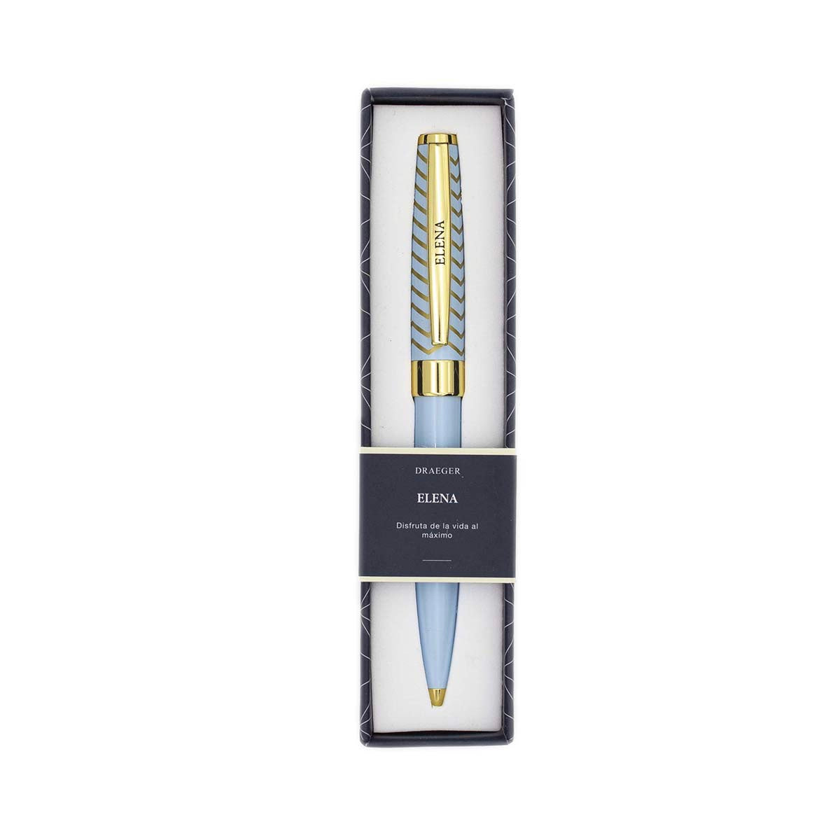 Bolígrafo ELENA Azul Pastel y Dorado - DRAEGER
