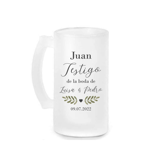 Jarra Personalizada para Testigo de Boda- Be Love