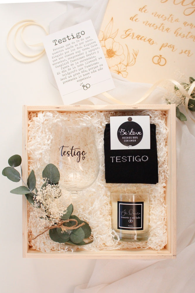 KIT TESTIGO "SÍ QUIERO, TENERTE A MI LADO" - Be Love