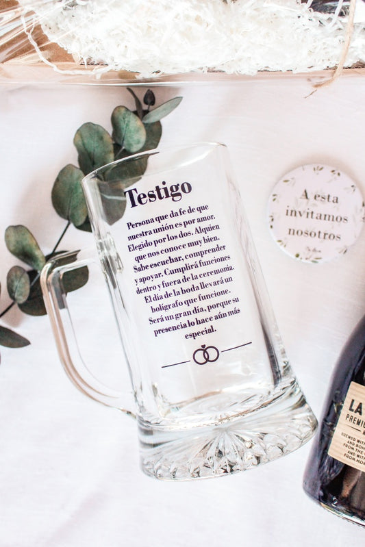 KIT CERVEZA TESTIGO DE BODA- Be Love