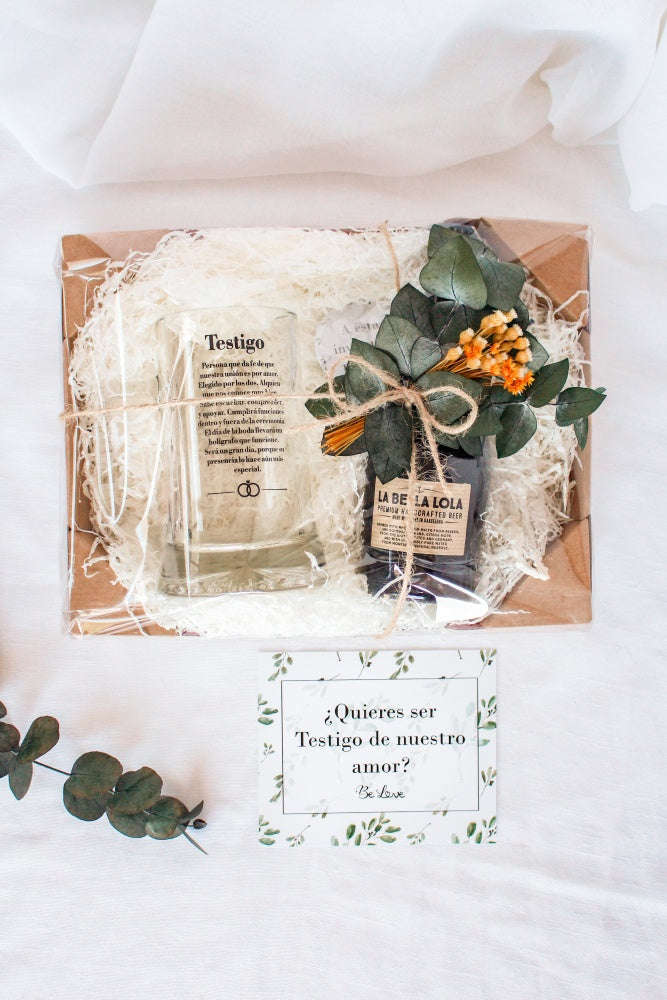 KIT CERVEZA TESTIGO DE BODA- Be Love