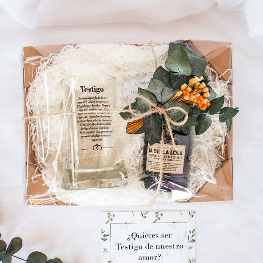 KIT CERVEZA TESTIGO DE BODA- Be Love