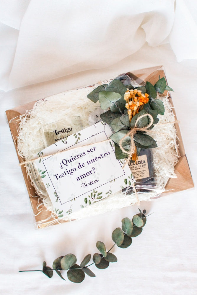 KIT CERVEZA TESTIGO DE BODA- Be Love