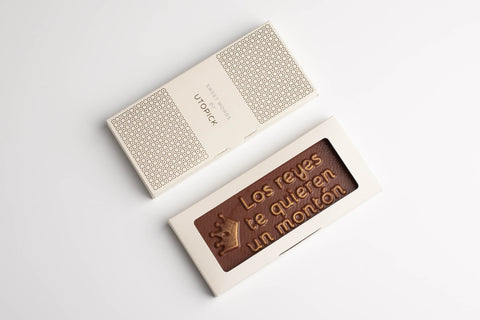 Tableta de Chocolate LOS REYES TE QUIEREN UN MONTÓN- Utopick