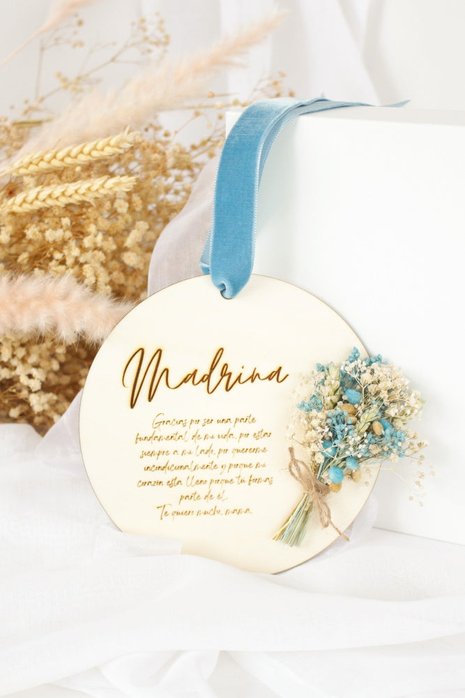 Placa Madrina-Blue