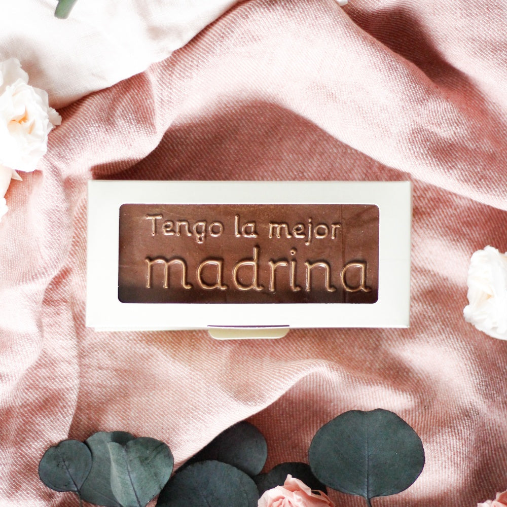 Tableta de Chocolate TENGO LA MEJOR MADRINA - UTOPICK