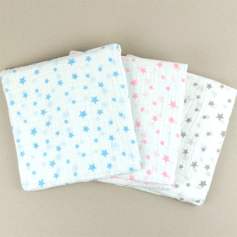 Muselina ESTRELLAS  Colores Varios- Mi Pipo