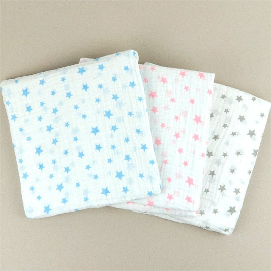 Muselina ESTRELLAS  Colores Varios- Mi Pipo