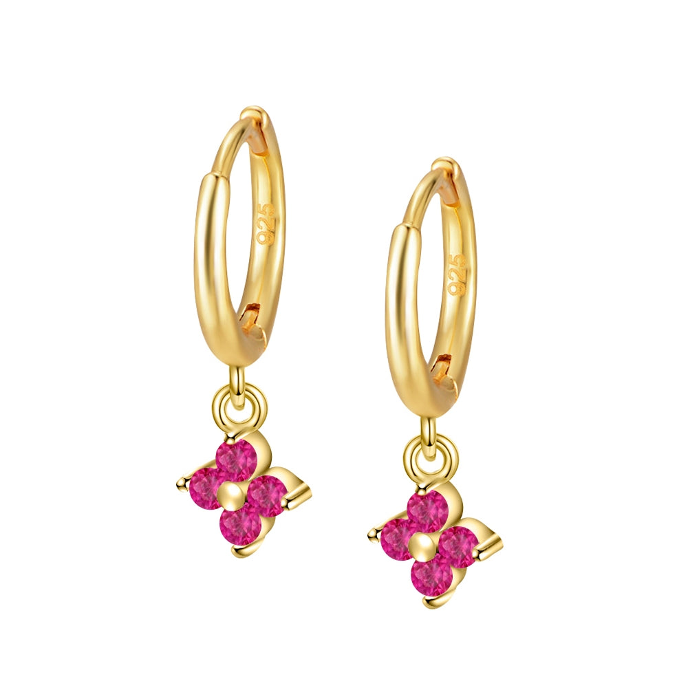 Pendientes Flower Zirc Aro