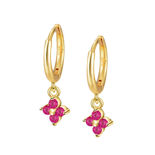 Pendientes Flower Zirc Aro