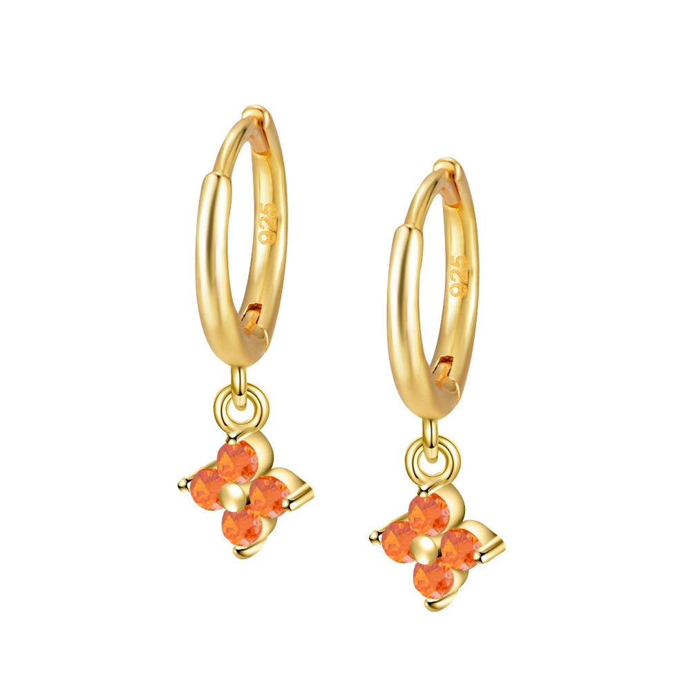 Pendientes Flower Zirc Aro