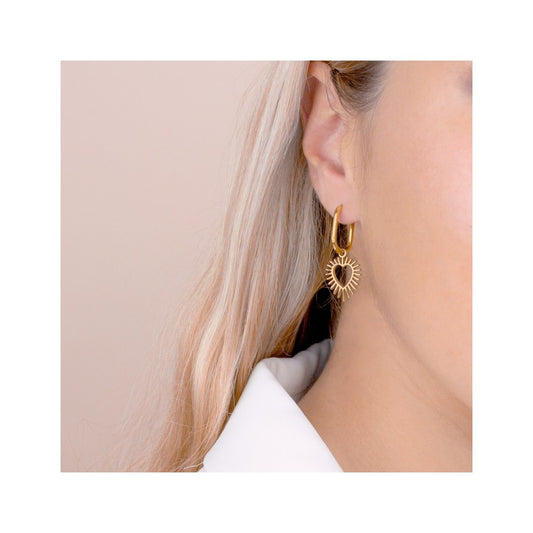 Pendientes SUNNY HEART- Acero