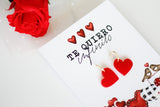 Pendientes Corazones Rojos, Te quiero Infinito- Be Love