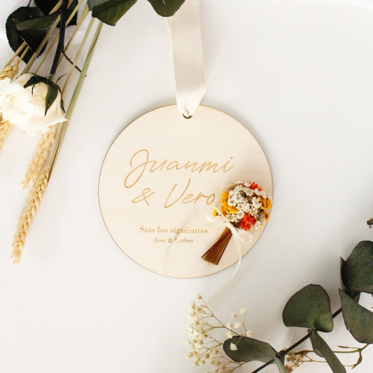 Placa de Madera Personalizable Glixia GOLD- Be Love