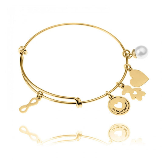 Pulsera Acero Dorada- La mejor Hermana