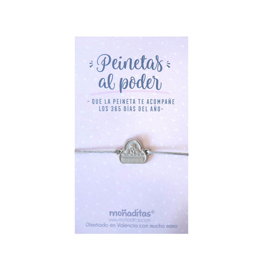 Pulsera Fallera PEINETA - Plateado
