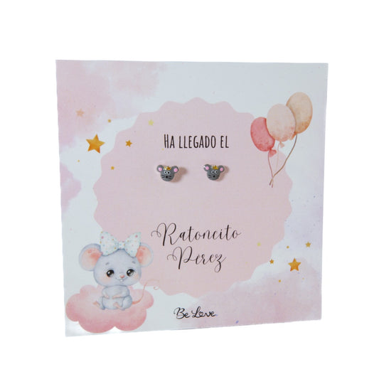 Pendientes Ratoncito Pérez- Plata de Ley