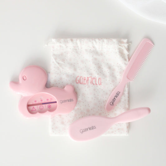 Set de baño PERSONALIZADO Rosa/Azul - Mi Pipo