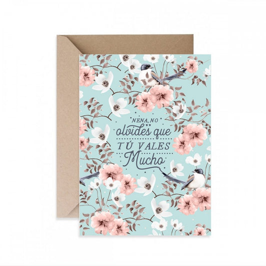 Tarjeta NENA VALES MUCHO - The Great Moustache