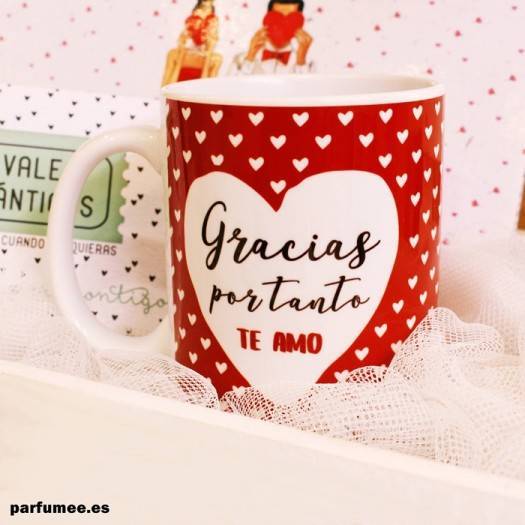 TAZA "GRACIAS POR TODO, TE AMO" - Be Love
