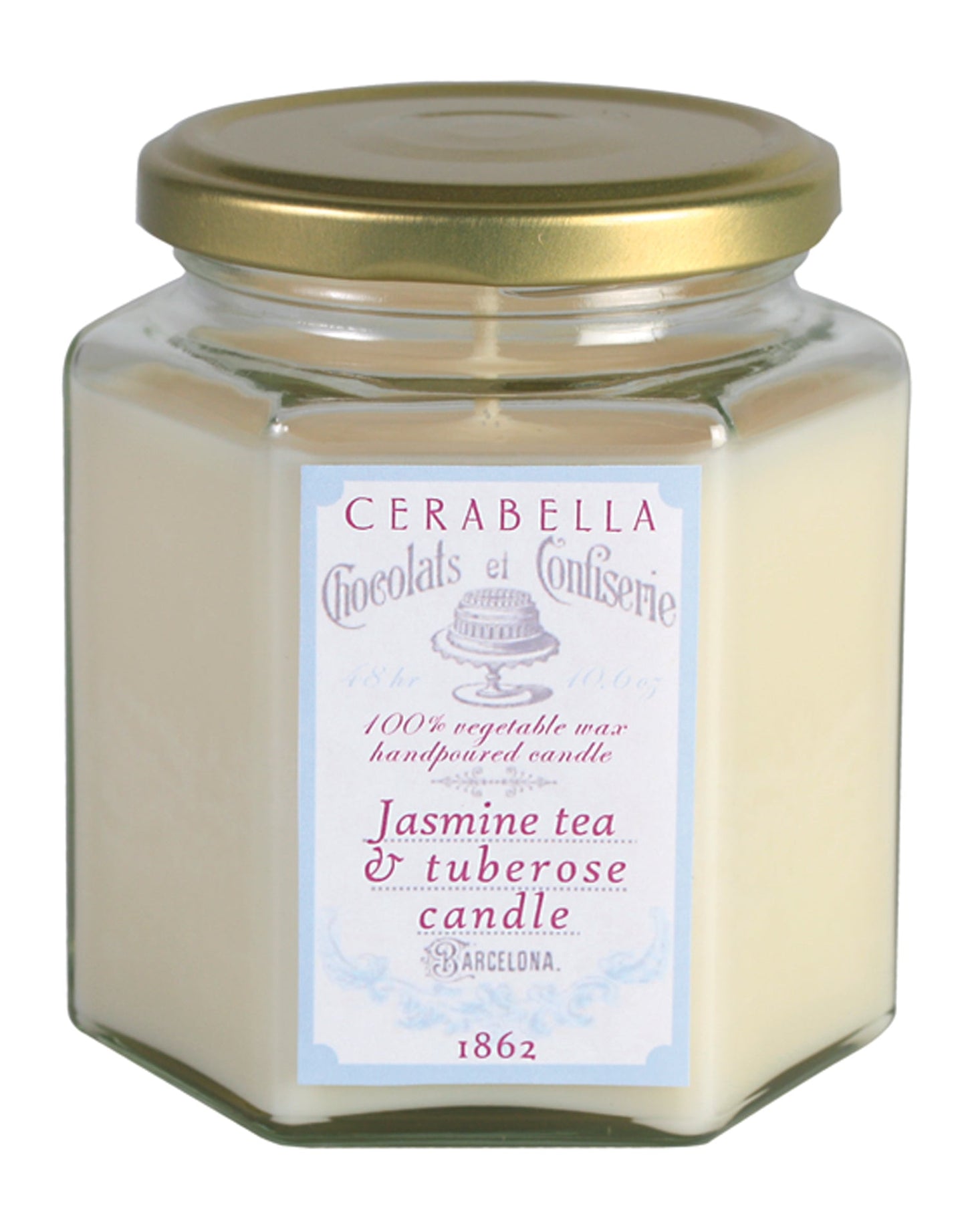 Vela Perfumada JASMINE TEA & TUBEROSA  300gr - CERABELLA